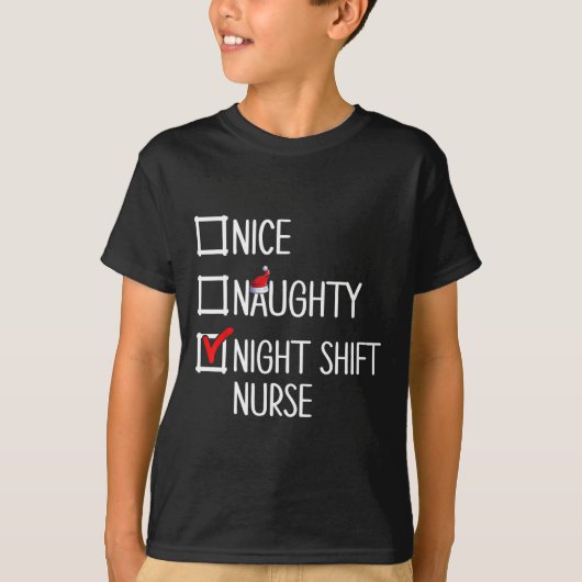 ナイスいけなナイトシフトナースシャツ Tシャツ (正面)