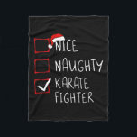 ナイスいけな空手戦闘機リストChristmas Santa C フリースブランケット<br><div class="desc">ナイスいけな空手戦闘機リストクリスマスサンタクロース</div>