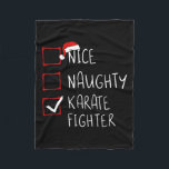 ナイスいけな空手戦闘機リストChristmas Santa C フリースブランケット<br><div class="desc">ナイスいけな空手戦闘機リストクリスマスサンタクロース</div>