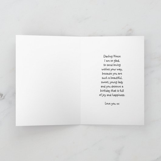 ナイスの誕生日はゴシックエルを使ったグリーティングカードをお願いします カード (内部)