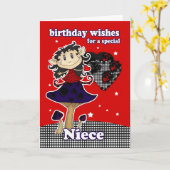 ナイスの誕生日はゴシックエルを使ったグリーティングカードをお願いします カード (黄色い花)