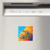 ナイスアクアブルーピーコエレガントックフェザーマグネット マグネット (インサイチュ (食洗機))