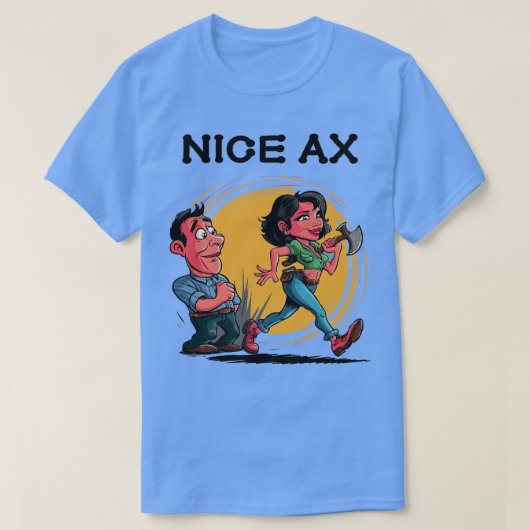 ナイスアックス Tシャツ (デザイン正面)