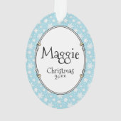 ナイスエンジェル旧英語シェプドッグ(グレー1) – かわいい オーナメント (裏面)