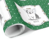 ナイスエンジェル旧英語シェプドッグ(グレー1) – かわいい ラッピングペーパー (ロールコーナー)