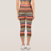 ナイスカラフルストライプ カプリレギンス (裏面)