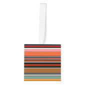 ナイスカラフルストライプ キューブオーナメント (正面)