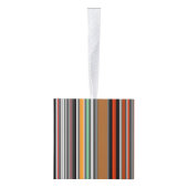 ナイスカラフルストライプ キューブオーナメント (右)