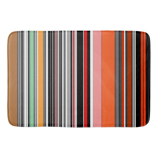 ナイスカラフルストライプ バスマット (正面)