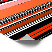 ナイスカラフルストライプ ポスター (角)