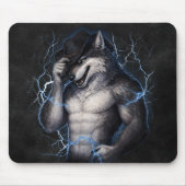 ナイスガイお断り アルファオオカミ ミーム 脳腐り マウスパッド (正面)