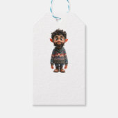 ナイスガイクリスマス小妖精や小人クラフトギフトラベル ギフトタグ (正面)