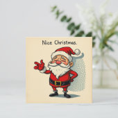 ナイスクリスマスカード – オーバーイットホリデーサンタ シーズンカード (スタンド正面)