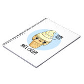 ナイスクリーム 面白いアイスクリームの駒 ノートブック (左側)