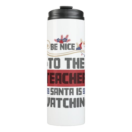 ナイスザサンタが先生を見ている先生 タンブラー (正面)
