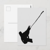 ナイスショット！ジャクソンのカメレオンシルエット ポストカード (正面/裏面)