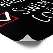 ナイススイムいけなコーチクリスマスリストクリスマスサンタ ポスター (角)