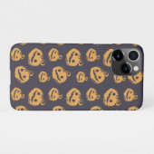 ナイススケアパンプキンズ顔ハロウィーンナイト iPhoneケース (裏面横)