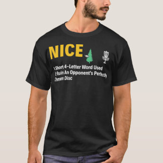 ナイスディスクゴルフおもしろい定義ディスクゴルファー Tシャツ