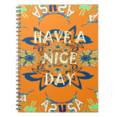 ナイスデイビューティフルベビーダークピンクフローラシェードa ノートブック (正面)