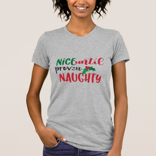 ナイストゥルーな聖なるクリスマス Tシャツ (正面)