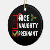 ナイストゥー 妊娠中 クリスマス リスト 妊娠 セラミックオーナメント (左)