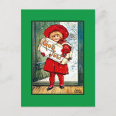 ナイストロム – メリークリスマス，ヴィンテージイラストレーション ポストカード (正面)