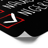 ナイスナイジいけなェリアクリスマスナイジェリア伝統R ポスター (角)