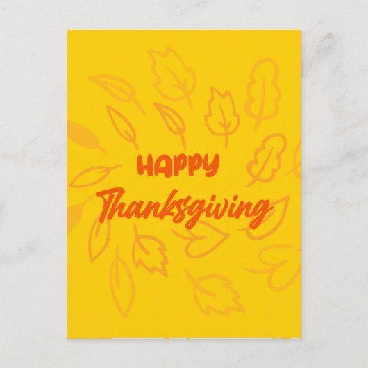 ナイスハッピーサンクスギビング離れwith秋 シーズンポストカード (正面)