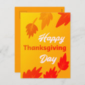 ナイスハッピーサンクスギビング離れwith秋 シーズンポストカード (正面/裏面)
