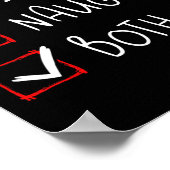 ナイスバいけなルスクリスマスリストクリスマスサンタ ポスター (角)