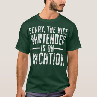 ナイスバーテンダーはバケーションミックスロジストパブF Tシャツ