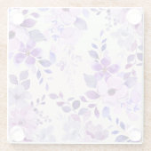 ナイスパープルウォーターカラーフローラコースター ガラスコースター (裏面)