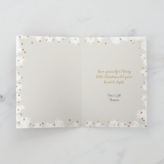 ナイスフォトクリスマスカードシルエット シーズンカード (内部)