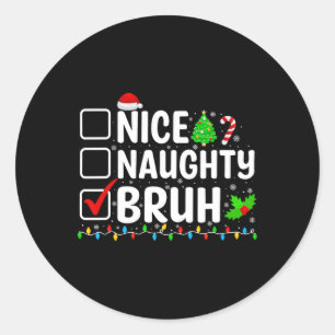ナイスブいけなルクリスマスクリットライトクリスマスファミリーメンズ ラウンドシール