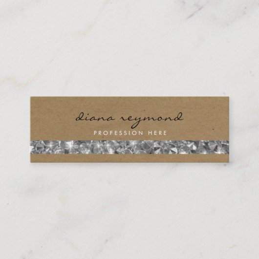 ナイスプロフェッショナル名刺+宝石ストライプ類 スキニー名刺 (正面)