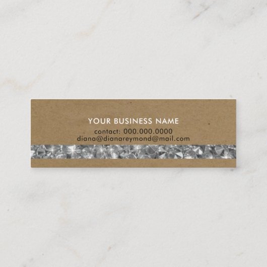 ナイスプロフェッショナル名刺+宝石ストライプ類 スキニー名刺 (裏面)