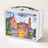 ナイスホワイトボックスブルージュ メタルランチボックス (正面)