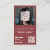 ナイスミーティングユー美容師ありがとう 名刺 (裏面)