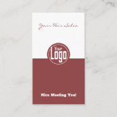 ナイスミーティングユー美容師ありがとう 名刺 (正面)