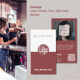 ナイスミーティングユー美容師ありがとう 名刺