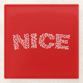 ナイスライス ガラスコースター (正面)