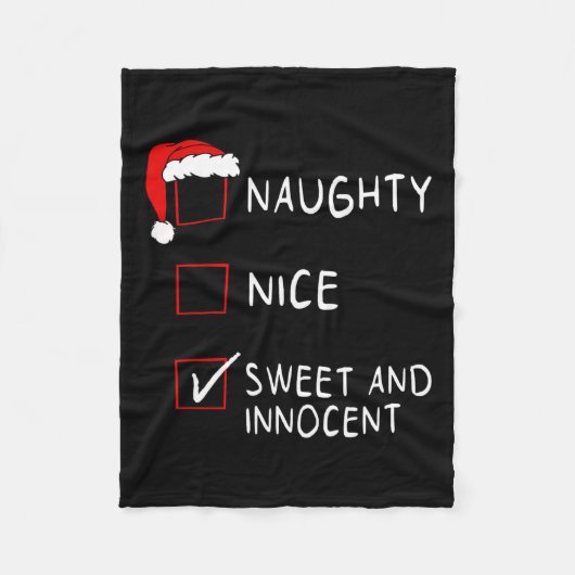 ナイスリいけなスト甘い無垢クリスマスメンズ女性Ch フリースブランケット (正面)