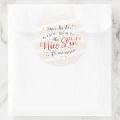 ナイスリストのクリスマス封筒ステッカーとギフトタグ ラウンドシール (バッグ)