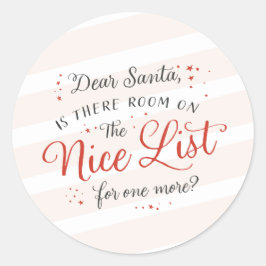 ナイスリストのクリスマス封筒ステッカーとギフトタグ ラウンドシール