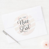 ナイスリストのクリスマス封筒ステッカーとギフトタグ ラウンドシール (封筒)