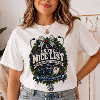 ナイスリストのナース ミッドナイトシフトエディション トライブレンドTシャツ