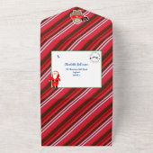 ナイスリストサンタオフィシャル証明書可愛いノベルティ オールインワン招待状 (外側)