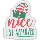 ナイスリスト承認透明シール シール (正面)