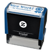 「ナイスワーク!」 +学校先生名ラバースタンプ セルフインキングスタンプ (商品)